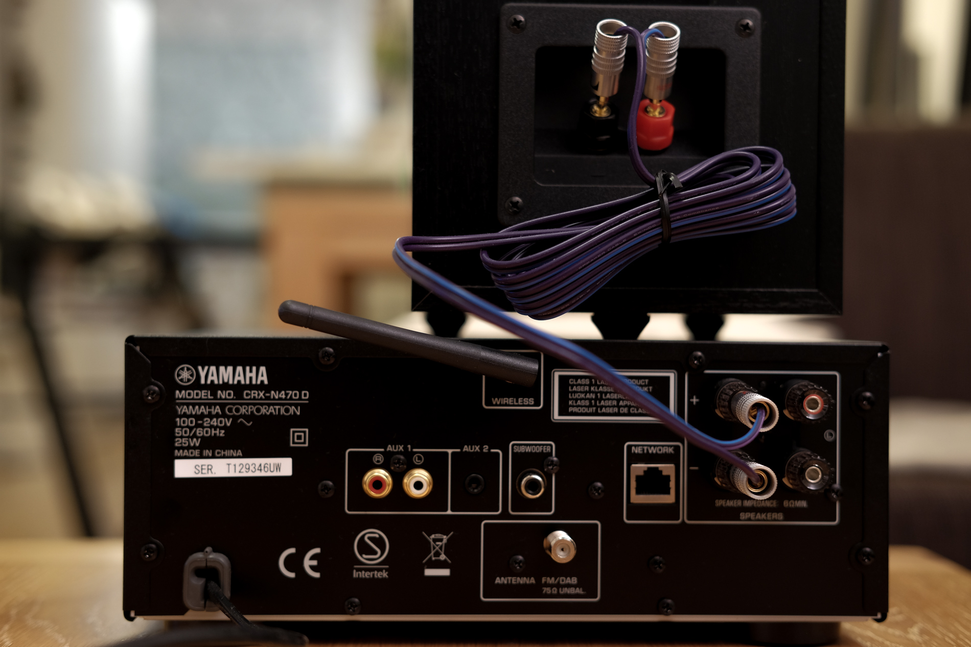 Banana Plugs with Yamaha Receiver